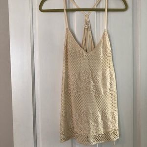 Ella Moss lace tank top size M